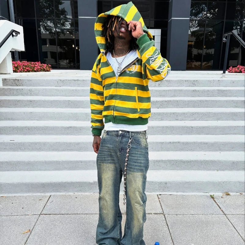 STRAYRIVET Zip Up Hoodie